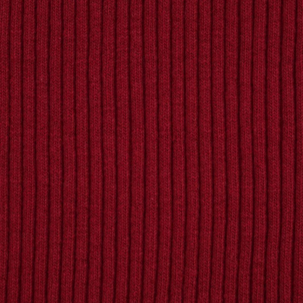 Rippenbündchen 3x3 dunkelrot